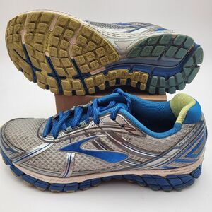 Brooks Adrenaline GTS-15 Womens 10 Wide Gray‎ Blue Running Shoes 1201741